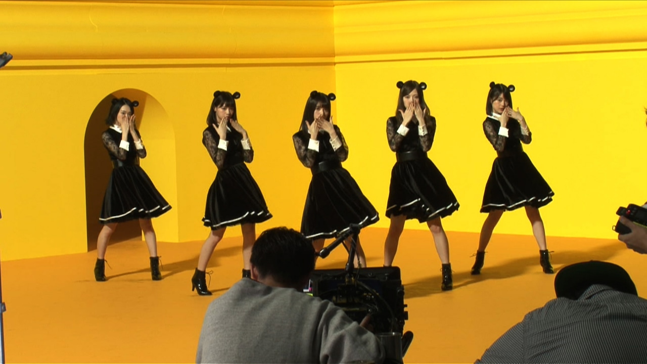 CMのメイキングシーン。