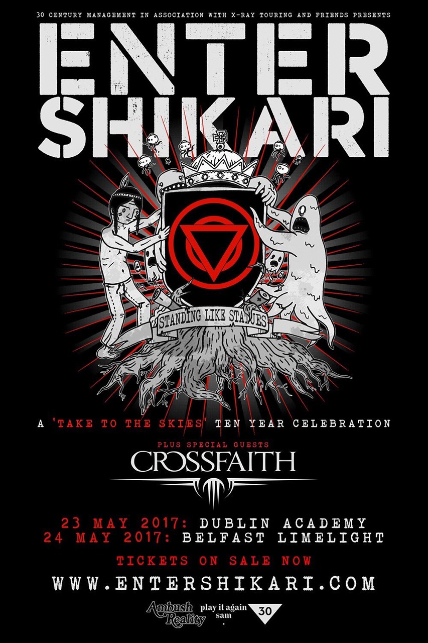 「Crossfaith UK/EU TOUR 2017 with Enter Shikari」ポスター