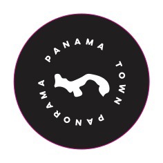 パノラマパナマタウン缶バッジデザイン