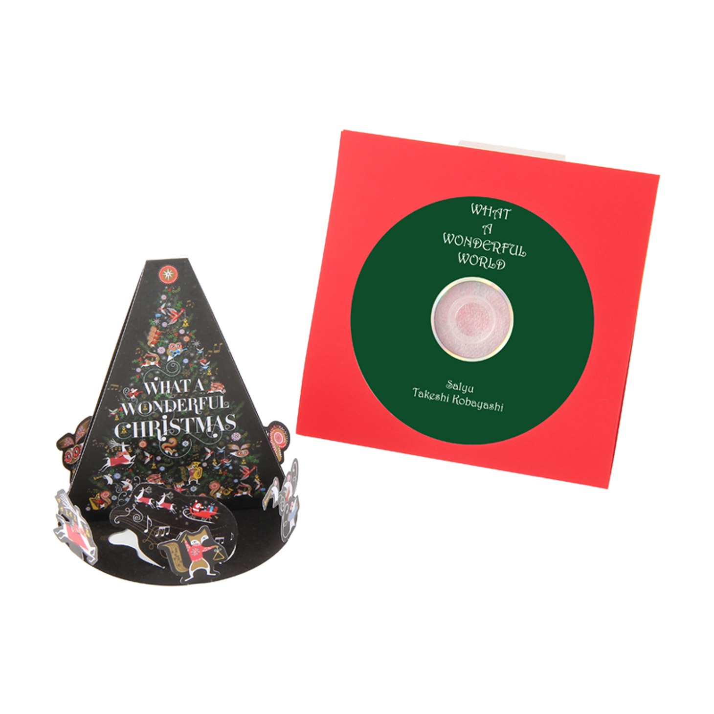 「WHAT A WONDERFUL WORLD ～この素晴らしき世界～」CD付きクリスマスカード（スタンド式）
