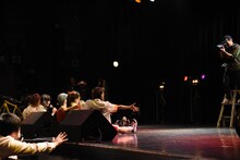 ヘッズと記念撮影するlyrical school。