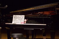 まらしぃがライブの最後にスケッチブックに書いたメッセージ。（撮影：石阪大輔）