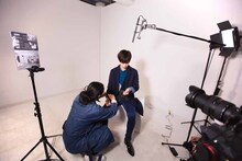 カイの撮影の様子。