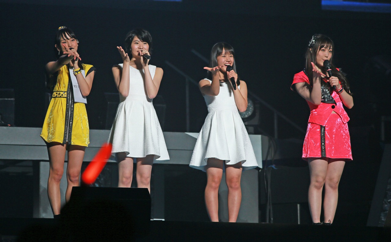 左から飯窪春菜、加賀楓、横山玲奈、譜久村聖。（写真提供：UP-FRONT PROMOTION）