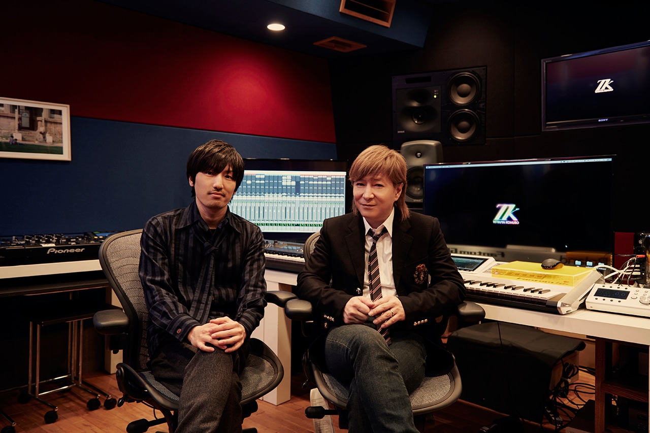 左から澤野弘之、小室哲哉。