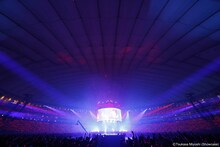 「BABYMETAL WORLD TOUR 2016 LEGEND -METAL RESISTANCE- BLACK NIGHT」の様子。