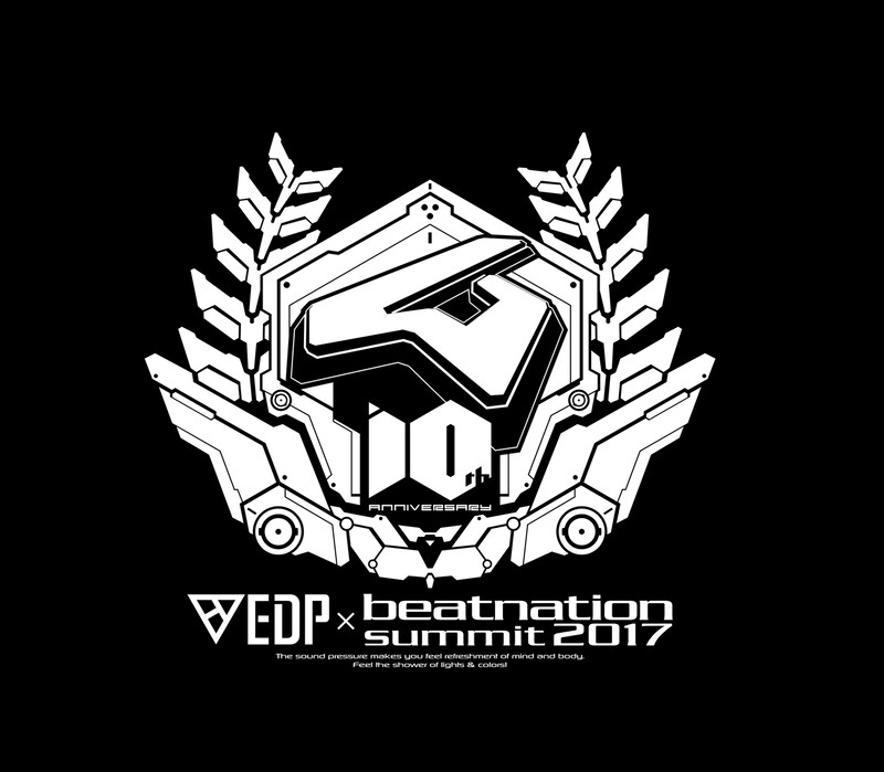 「EDP×beatnation summit 2017 -beatnation 10th Anniversary-」ロゴ