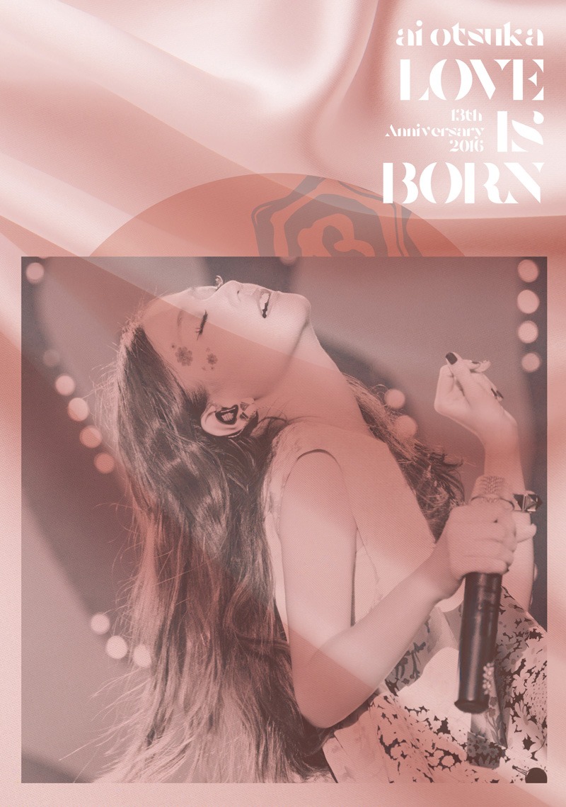 大塚愛「LOVE IS BORN ～13th Anniversary 2016～」Blu-ray / DVD盤ジャケット