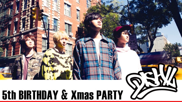 AbemaTV「DISH// 5th BIRTHDAY & Xmas PARTY」告知ビジュアル