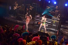 ベッド・イン「祝！“RICH”発射記念ツアー ～そこのけ そこのけ バブルが通る～」東京・赤坂BLITZ公演の様子。（撮影：野田雅之）