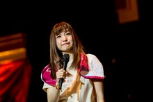 思わず涙ぐむ神田沙也加。（photo by Ayaka Horiuchi）