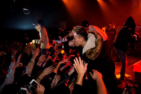 「KANDYTOWN X'MAS FREE LIVE」の様子。（Photo by nae.jay）