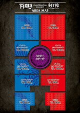 「FLOW COUNT DOWN LIVE 2016-2017『刻ノ陣』～ディファ年明けシーズン3～」のエリアマップ。