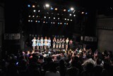 ステージ上にそろった清 竜人25、フィロソフィーのダンス、Faint★Star(左から)。