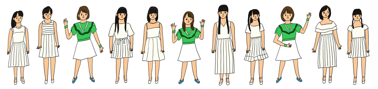 マンガ家・花くまゆうさくが描いた私立恵比寿中学とNegicco。