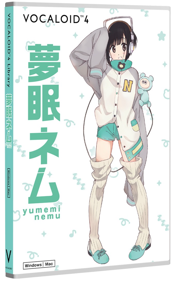 「VOCALOID4 Library 夢眠ネム」パッケージ