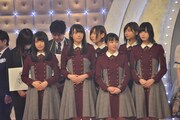 全体顔合わせ時の欅坂46。
