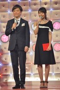 武田真一アナウンサーと有村架純。