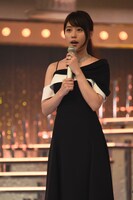 「第67回NHK紅白歌合戦」リハーサル時の紅組司会、有村架純。
