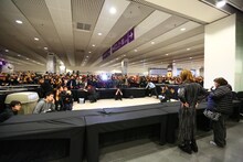 「YOSHIKI Classical Special with Orchestra-HONG KONG」中止に際して行われた記者会見の様子。
