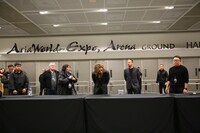 「YOSHIKI Classical Special with Orchestra-HONG KONG」中止に際して行われた記者会見の様子。