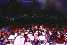 「YOSHIKI Classical Special with Orchestra-HONG KONG」リハーサルの様子。