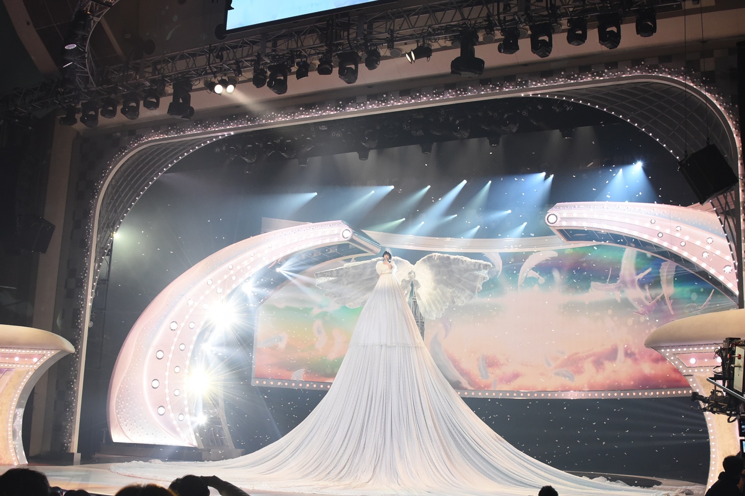 「第67回NHK紅白歌合戦」リハーサル時の水森かおり。