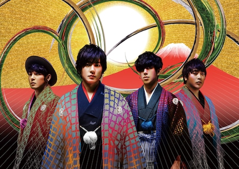 2017年のflumpool新春ビジュアル。