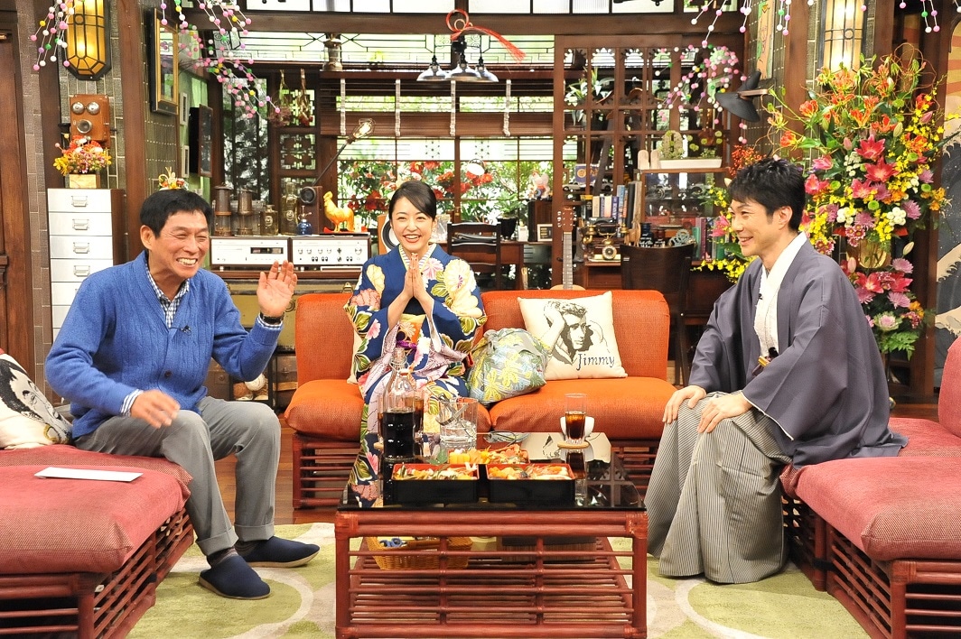 「新春大売り出し！さんまのまんま」のワンシーン。(c)カンテレ