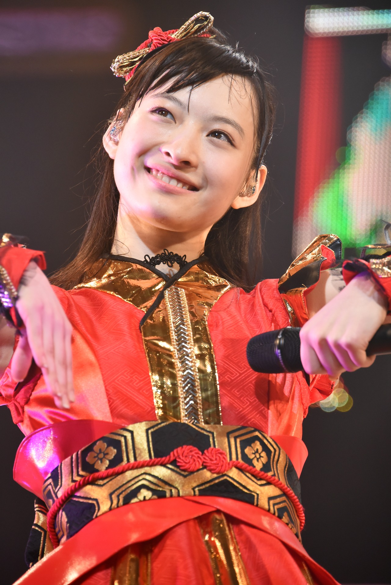 1月3日に埼玉・大宮ソニックシティ 大ホールで開催された、私立恵比寿中学とNegiccoによる合同ライブ「新春特別公演 私立恵比寿中学×Negicco～当日までには仲良くなろうね～」での松野莉奈。