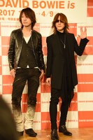 TAKURO（GLAY）とSUGIZO（LUNA SEA, X JAPAN）。