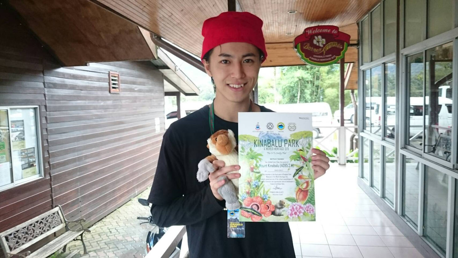 タカシの登山の様子。