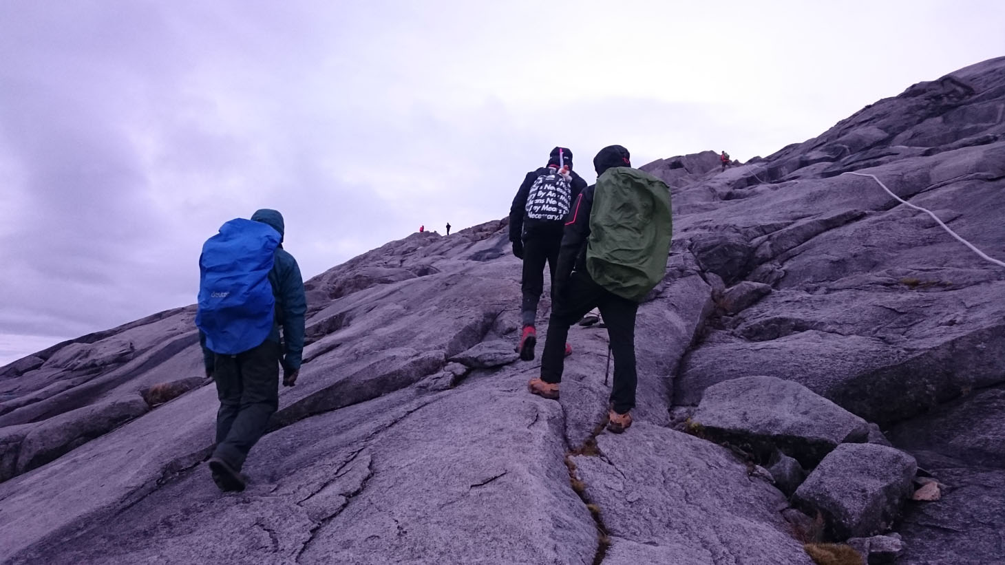 タカシの登山の様子。