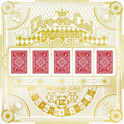 L'Arc-en-Ciel「L'Arc-en-Ciel LIVE 2015 L'ArCASINO」完全生産限定盤ジャケット