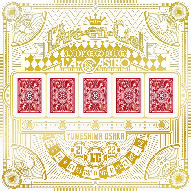 L'Arc-en-Ciel「L'Arc-en-Ciel LIVE 2015 L'ArCASINO」完全生産限定盤ジャケット