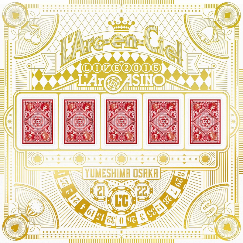 L'Arc-en-Ciel「L'Arc-en-Ciel LIVE 2015 L'ArCASINO」完全生産限定盤ジャケット