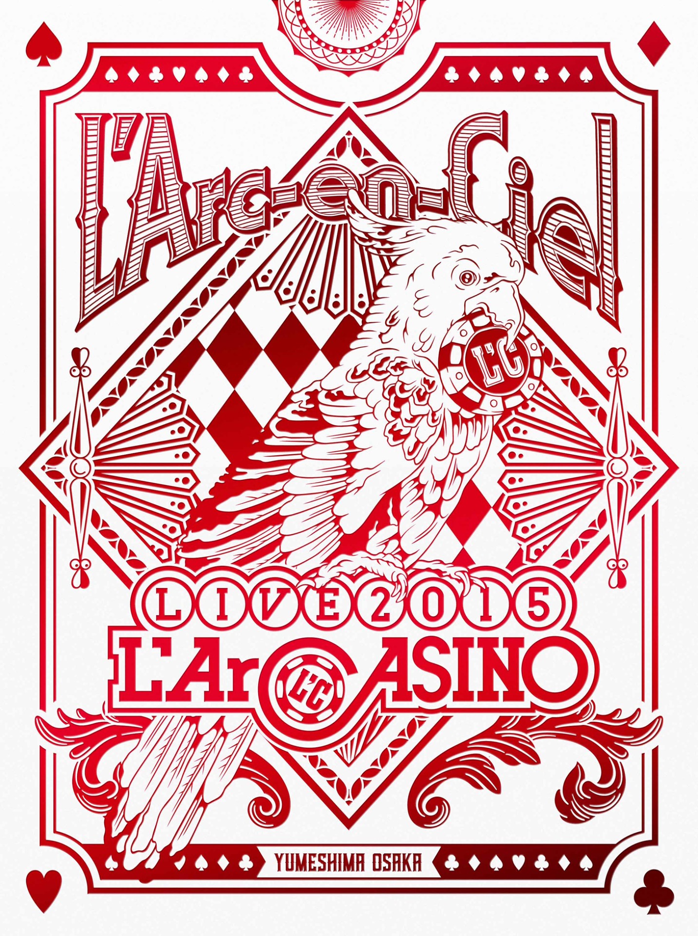 L'Arc-en-Ciel「L'Arc-en-Ciel LIVE 2015 L'ArCASINO」初回限定盤ジャケット
