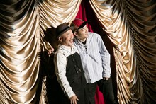 左から梅津和時、七尾旅人。（撮影：新保勇樹）