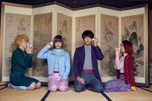 Swimy。左から2人目がみっけ（Vo, Dr）。