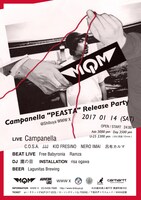 「Campanella "PEASTA" Release Party」フライヤー