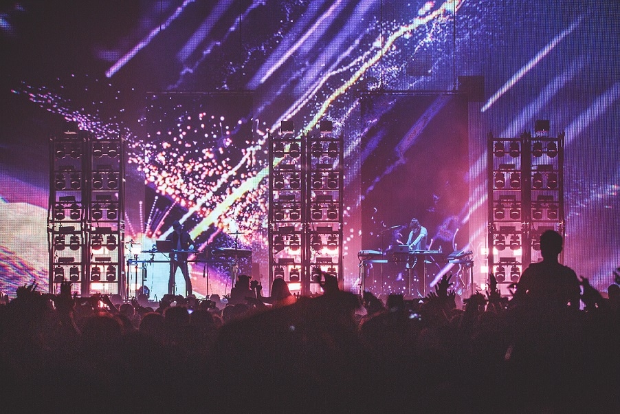 Porter Robinson & Madeonのライブの様子。