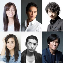 上段左から尾野真千子（「ハンマー（48億のブルース）」主演）、市原隼人（「人にやさしく」主演）、斎藤工（「ラブレター」主演）、下段左から優香（「少年の詩」主演）、永瀬正敏（「ジョウネツノバラ」主演）、豊川悦司（「1001のバイオリン」主演）。