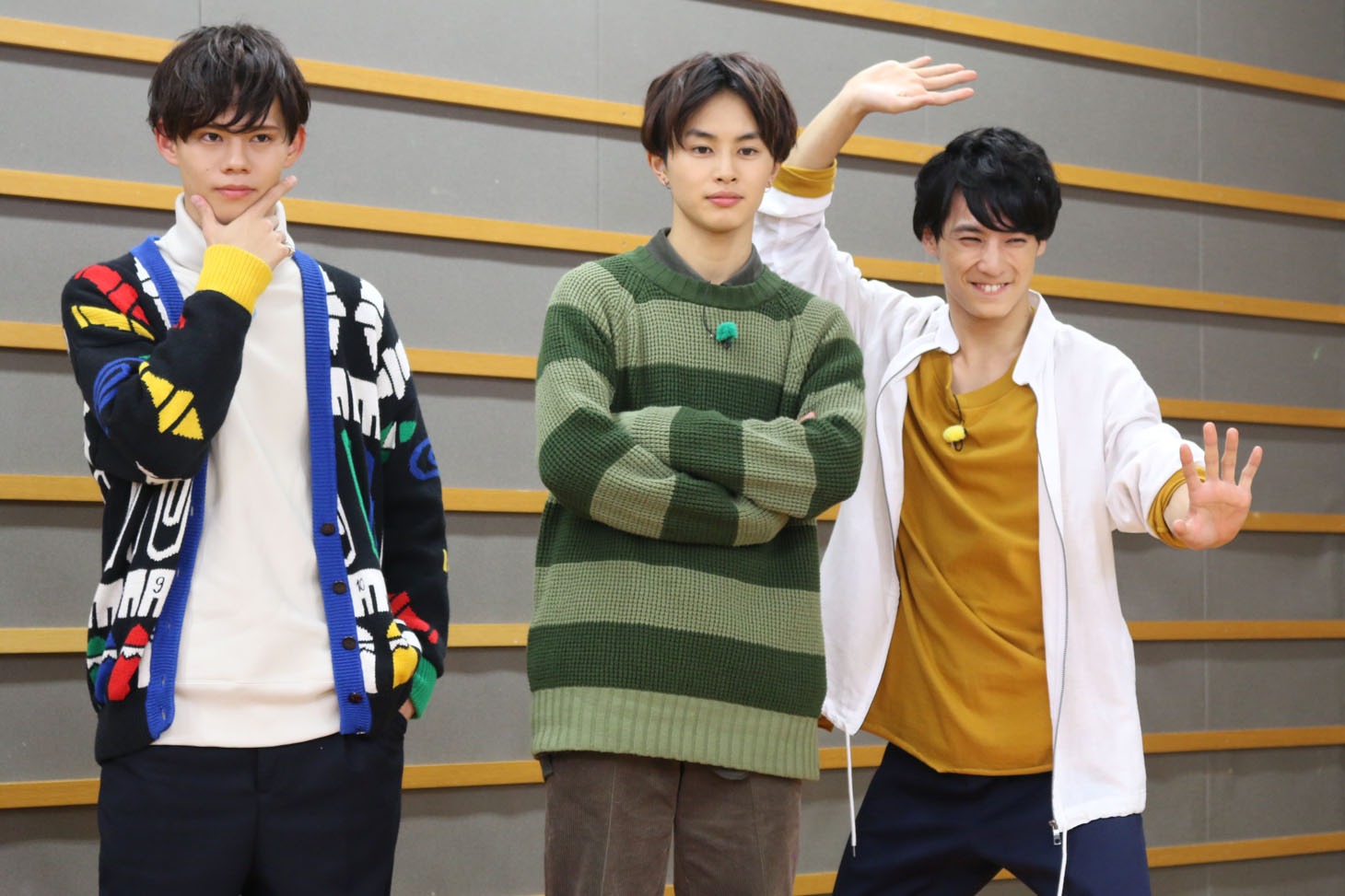 左からカイ、タクヤ、ユースケ。