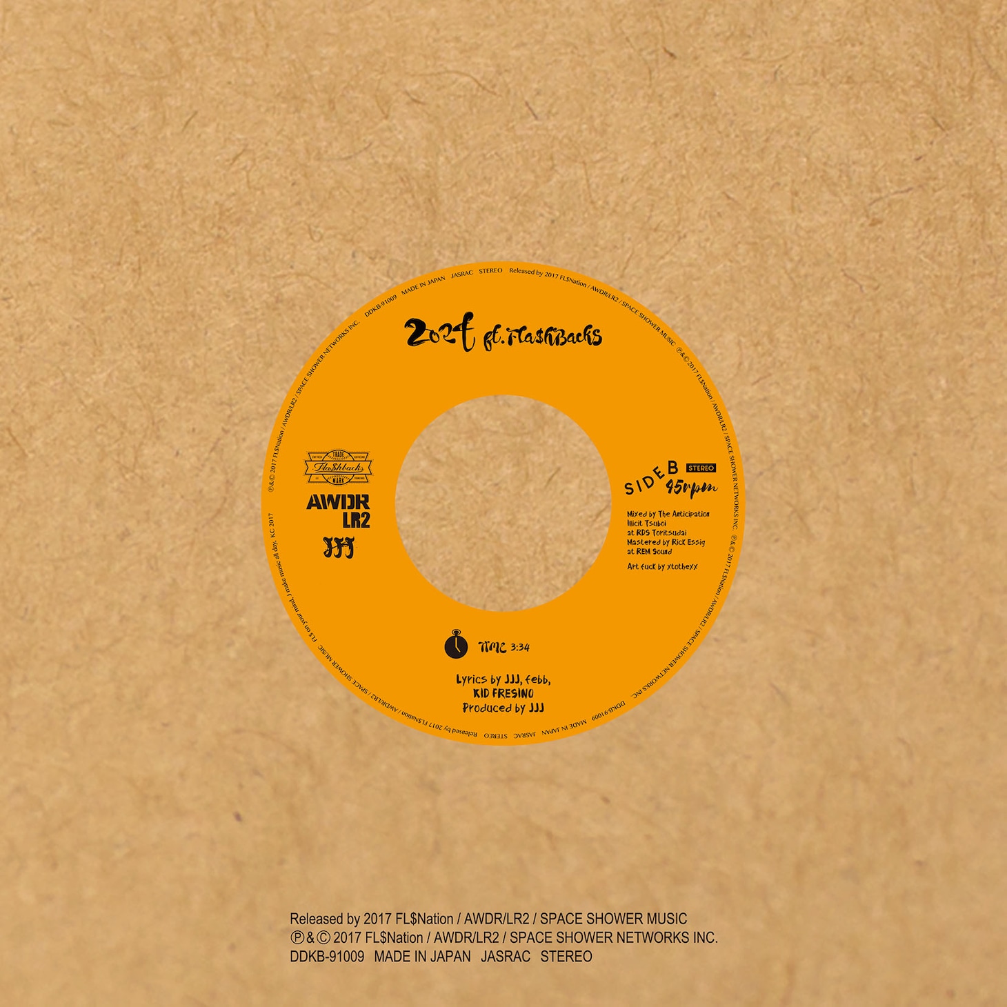 JJJ アナログ7inchジャケット（裏）