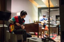 アメリカ・ニューヨークで行われたDYGLのレコーディングの様子。