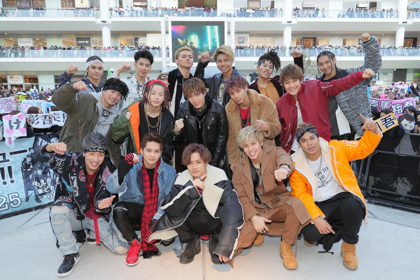 THE RAMPAGE from EXILE TRIBE「Lightning」リリース記念イベントの様子。（写真提供：エイベックス）