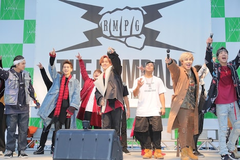 THE RAMPAGE from EXILE TRIBE「Lightning」リリース記念イベントの様子。（写真提供：エイベックス）