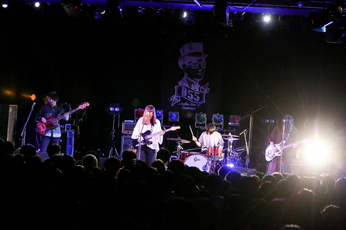 「55 daimas "Another year of experience"」2日目に出演するきのこ帝国。（Photo by Viola Kam [V'z Twinkle Photography] ）