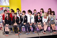 「2年F組 Fit's組」発表会の様子。