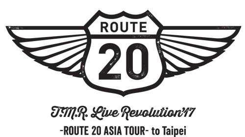 「T.M.R. LIVE REVOLUTION'16-'17 -Route 20 ASIA TOUR- to Taipei」ロゴ